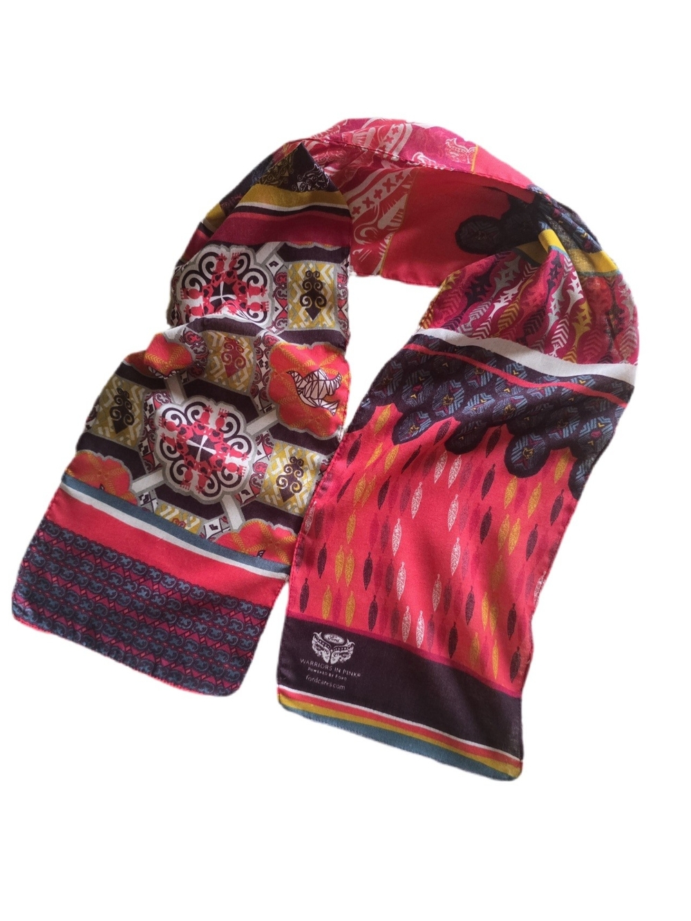 Colorful Meaningful Ford "Warriors In Pink" Breast Cancer Awareness Scarf